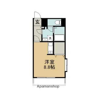 シェディモアナラニ【401号室】の間取り