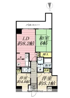 トーク湘南衣笠公園【2階】の間取り