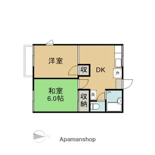 ベルゾーネ大成【2階】の間取り