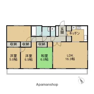 イデアーレ野比【303号室】の間取り