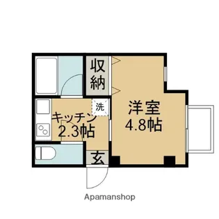 クレスト【1階】の間取り