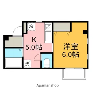 クレスト【1階】の間取り