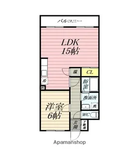 サンライズたけやま【6階】の間取り