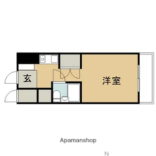 クリエイト衣笠【10階】の間取り