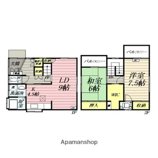 神奈川県横須賀市公郷町5丁目【一戸建】の間取り