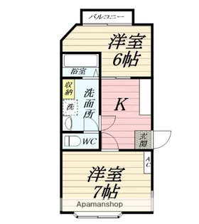 ライトコート西浦賀【2階】の間取り