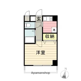 HSK2ND【406号室】の間取り