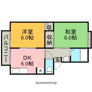 マロンパルハイツ【106号室】の間取り