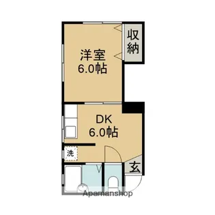コーポM【201号室】の間取り