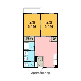 シャトー野比【4階】の間取り