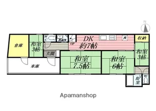 石川アパート【101号室】の間取り