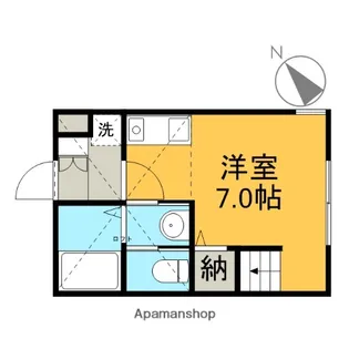 ハーミットクラブハウス追浜ヒルズ【1階】の間取り
