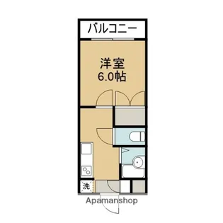 栄田六番館【614号室】の間取り