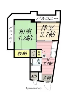 MKハイツ【401号室】の間取り