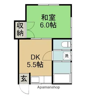 新倉アパート【202号室】の間取り