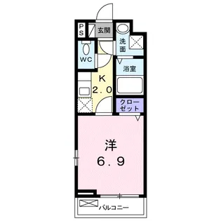 レスポワールDAN【1階】の間取り