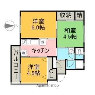 池田マンション1号棟【203号室】の間取り