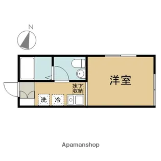 ボナールコーポ【105号室】の間取り