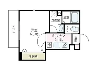 ハレマハナ【101号室号室】の間取り