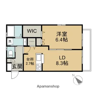 サンシエスタ北久里浜【302号室】の間取り