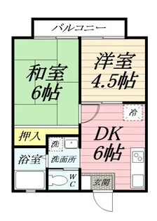 マリンハイツ浜見台【202号室号室】の間取り