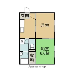 オークハイツ【201号室】の間取り