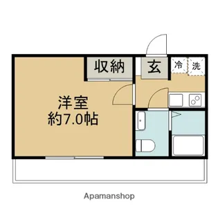 プロシード追浜【1階】の間取り