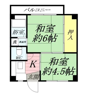 2Kの間取り画像