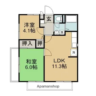 せぞんどR【201号室】の間取り