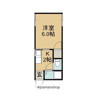 新大津ハイツ【2階】の間取り
