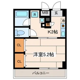 アメニティーヒルズ【202号室号室】の間取り