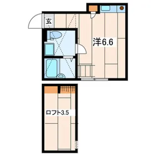 レジェンド壱番館【204号室号室】の間取り