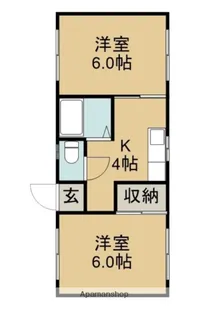 サニーサイド【2階】の間取り
