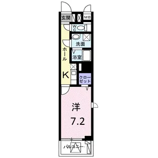ウイング横須賀【4階】の間取り