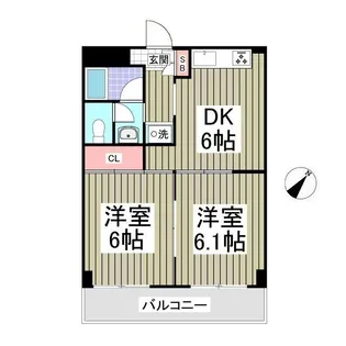 メゾンドエクセル【2階】の間取り