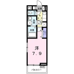 アンビエンテ・カルム【1階】の間取り