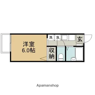 コーポスズキ【2階】の間取り