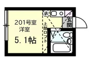衣笠アーネストラザフォード【2階】の間取り