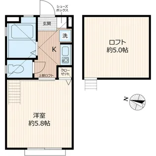 G・Aヒルズ追浜B棟【1階】の間取り