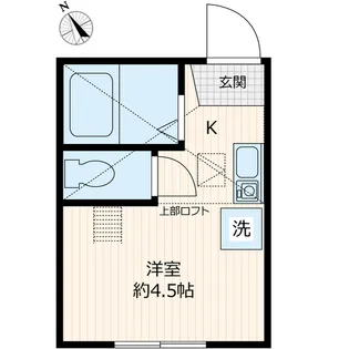 ヒルズ片吹【1階】の間取り