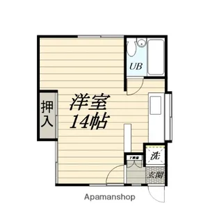 コーポネモト追浜【1F号室】の間取り