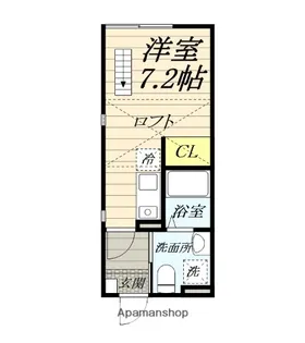 シーパレットココ【1階】の間取り