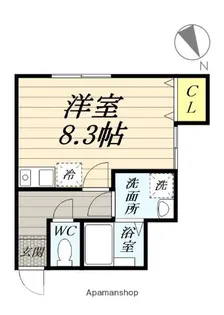 ヘリオス堀ノ内【2階】の間取り