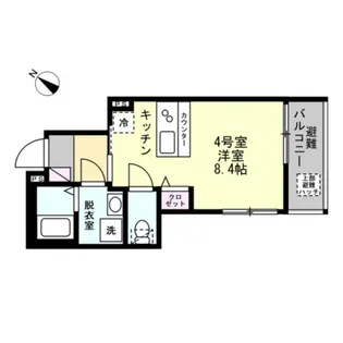 ベイルームMIRAI【2階】の間取り