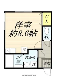 サクレクール三春【1階】の間取り