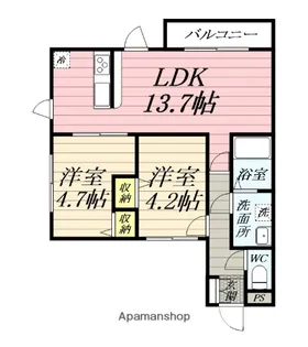 ラフレイズ大津【302号室】の間取り