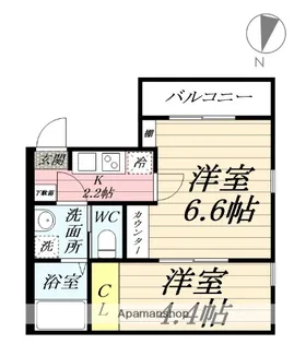 F−STAGE YOKOSUKA【2階】の間取り