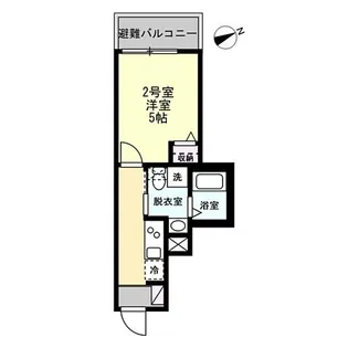 ベイルーム県立大学Ⅱ【3階】の間取り
