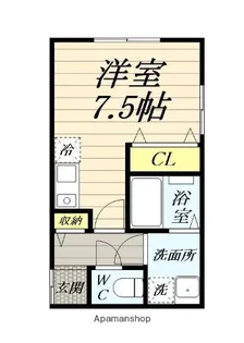 VILLA MINETTE【104号室】の間取り