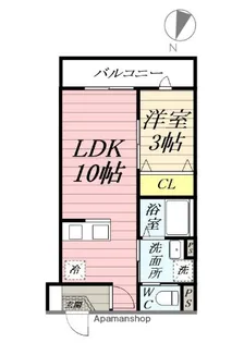 LEAF【203号室】の間取り